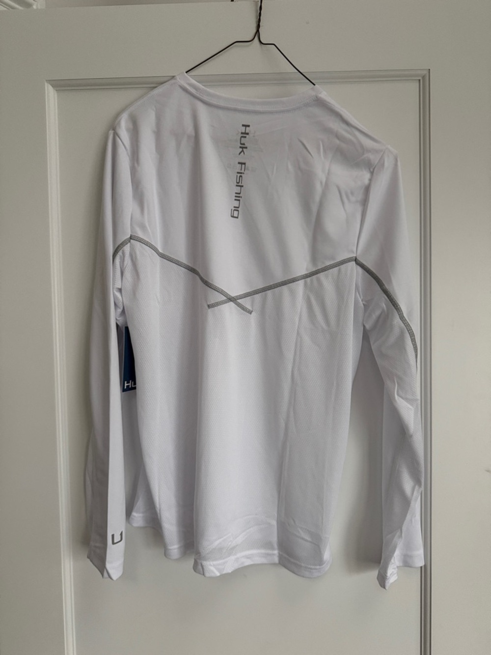 Woman’s Long-Sleeve Fishing Performance Shirt — White/Gray